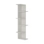 HANAH HOME Polica za knjige Saso White - slika 1