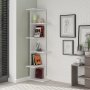 HANAH HOME Polica za knjige Saso White - slika 2