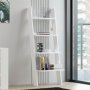 HOME LINE Polica za knjige Solid White - slika 1