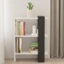HOME LINE Polica za knjige Funda White Anthracite - slika 2