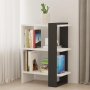 HOME LINE Polica za knjige Funda White Anthracite - slika 1