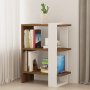 HOME LINE Polica za knjige Gaye Walnut White - slika 1