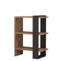 HOME LINE Polica za knjige Ova Atlantic Pine Anthracite - slika 3