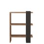 HOME LINE Polica za knjige Ova Atlantic Pine Anthracite - slika 4