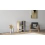 HOME LINE Polica za knjige Yonca Sapphire Oak Anthracite - slika 1