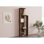 HANAH HOME Polica za knjige Wand Walnut - slika 2