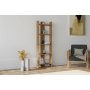 HOME LINE Polica za knjige Virba Walnut - slika 1