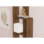 HOME LINE Polica za knjige Wand Walnut - slika 3