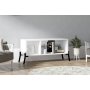 HOME LINE Polica za knjige Gordes White - slika 3