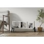 HOME LINE Polica za knjige Gordes White - slika 4