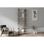 HOME LINE Polica za knjige Lina Sapphire Oak Anthracite - slika 1