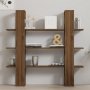 HOME LINE Polica za knjige Ada Walnut - slika 1