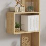 HOME LINE Polica za knjige Nebu Sapphire Oak - slika 3