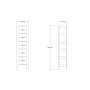HOME LINE Polica za knjige Creator Walnut - slika 3