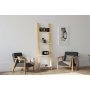 HOME LINE Polica za knjige Fayko White - slika 1
