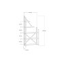 HOME LINE Polica za knjige Eagle Sapphire Oak - slika 4