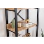HOME LINE Polica za knjige Adisa Sapphire Oak - slika 2