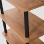 HANAH HOME Polica za knjige Step Black 1 - slika 3