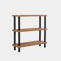 HANAH HOME Polica za knjige Step Black 1 - slika 1