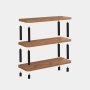 HANAH HOME Polica za knjige Step Black 1 - slika 4