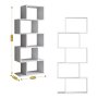 HANAH HOME Polica za knjige Meric White - slika 4