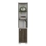 HANAH HOME Polica za knjige Anka White Walnut - slika 3