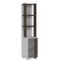 HANAH HOME Polica za knjige Anka White Walnut - slika 1