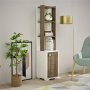 HANAH HOME Polica za knjige Anka White Walnut - slika 2
