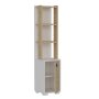 HANAH HOME Polica za knjige Anka White Sapphire Oak - slika 1