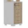 HANAH HOME Polica za knjige Anka White Sapphire Oak - slika 5