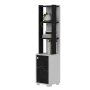 HANAH HOME Polica za knjige Anka White Black - slika 3