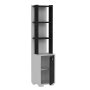 HANAH HOME Polica za knjige Anka White Black - slika 4