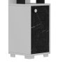 HANAH HOME Polica za knjige Anka White Black - slika 5