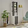 HANAH HOME Polica za knjige Anka White Anthracite - slika 2
