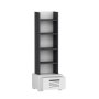HANAH HOME Polica za knjige Dawn Anthracite White - slika 4