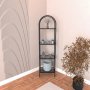 HANAH HOME Polica za knjige Mona Black Smoked Glass 40 - slika 3