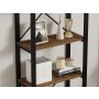 HOME LINE Polica za knjige Alaro Modern Walnut - slika 3