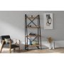 HOME LINE Polica za knjige Alaro Walnut - slika 1