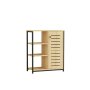 HOME LINE Polica za knjige Ihlamur Sapphire Oak - slika 4