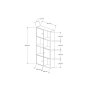 HOME LINE Polica za knjige Ena Sapphire Oak Anthracite - slika 4