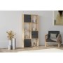 HOME LINE Polica za knjige Ena Sapphire Oak Anthracite - slika 1