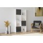 HOME LINE Polica za knjige Ena White Anthracite - slika 1