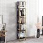 HANAH HOME Polica za knjige Polka Black - slika 2