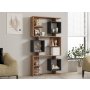 HOME LINE Polica za knjige Icardi Atlantic Pine Anthracite - slika 2
