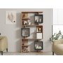 HOME LINE Polica za knjige Icardi Atlantic Pine Anthracite - slika 1