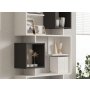 HOME LINE Polica za knjige Icardi White Anthracite - slika 3
