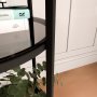 HANAH HOME Polica za knjige Vogue Black Smoked Glass - slika 4