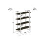 HOME LINE Polica za knjige Makro White - slika 4