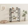 HOME LINE Polica za knjige Makro White - slika 1