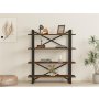 HOME LINE Polica za knjige Makro Walnut - slika 1